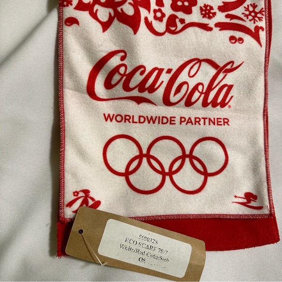 Coca-Cola Red and White Olympics 2014 Scarf unisex - Picture 3 of 13